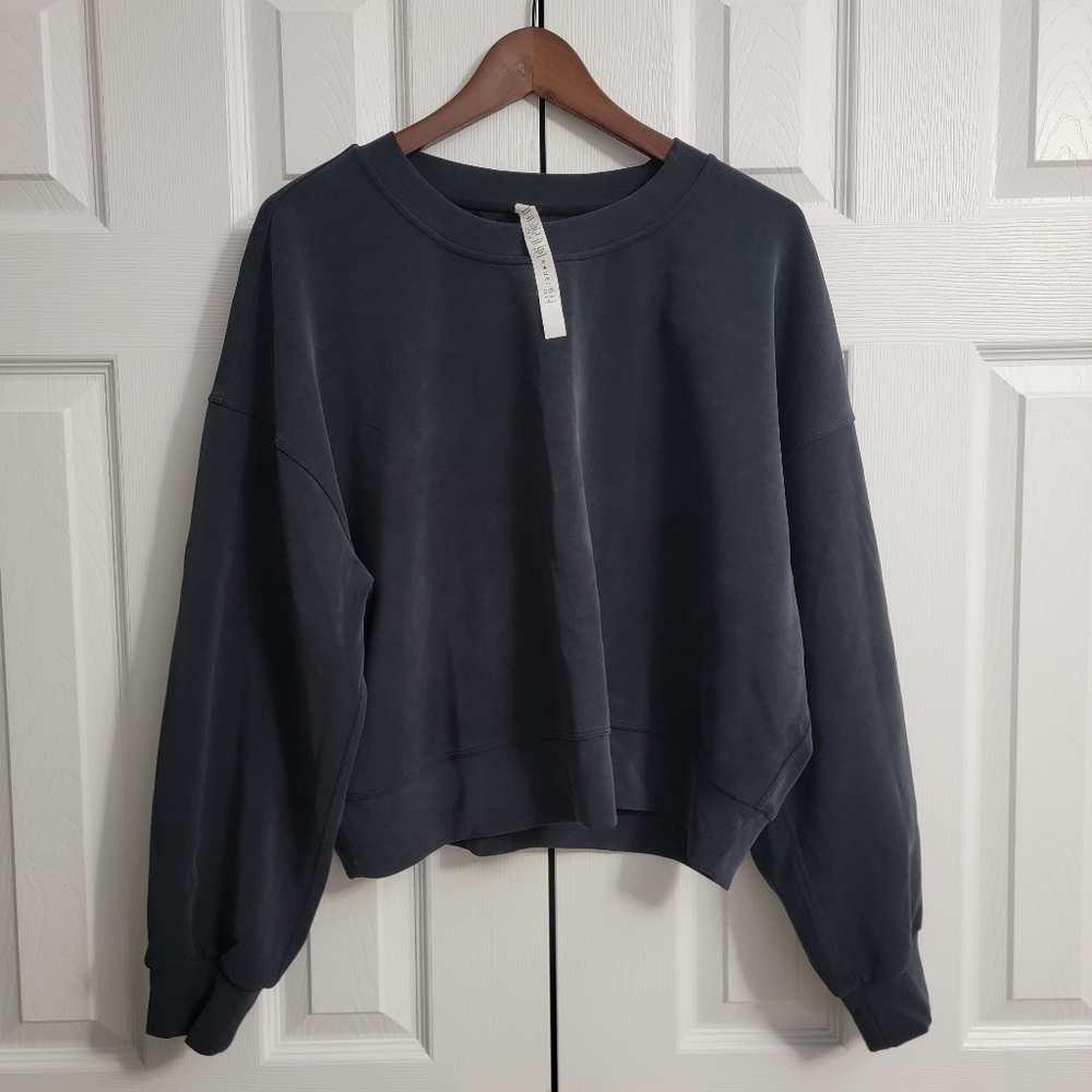 Lululemon Softstream Perfectly Oversized Cropped Crew & Straight Leg Pants, 10 - Picture 3 of 16
